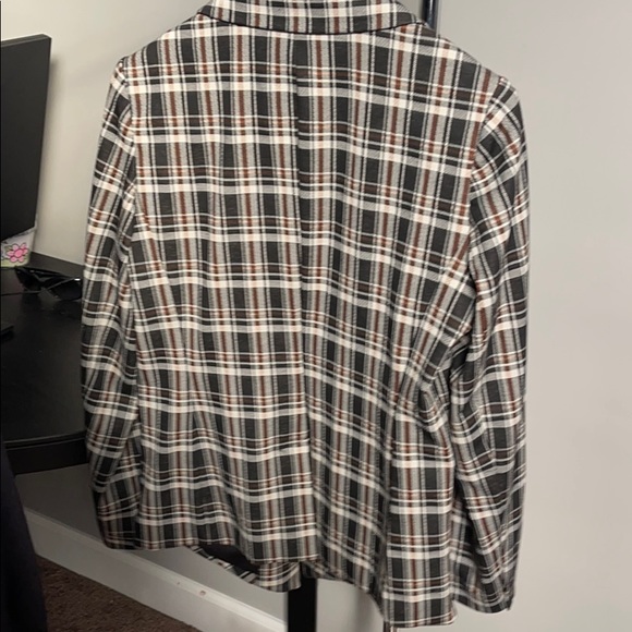 Plaid, knit jacket - Picture 2 of 2